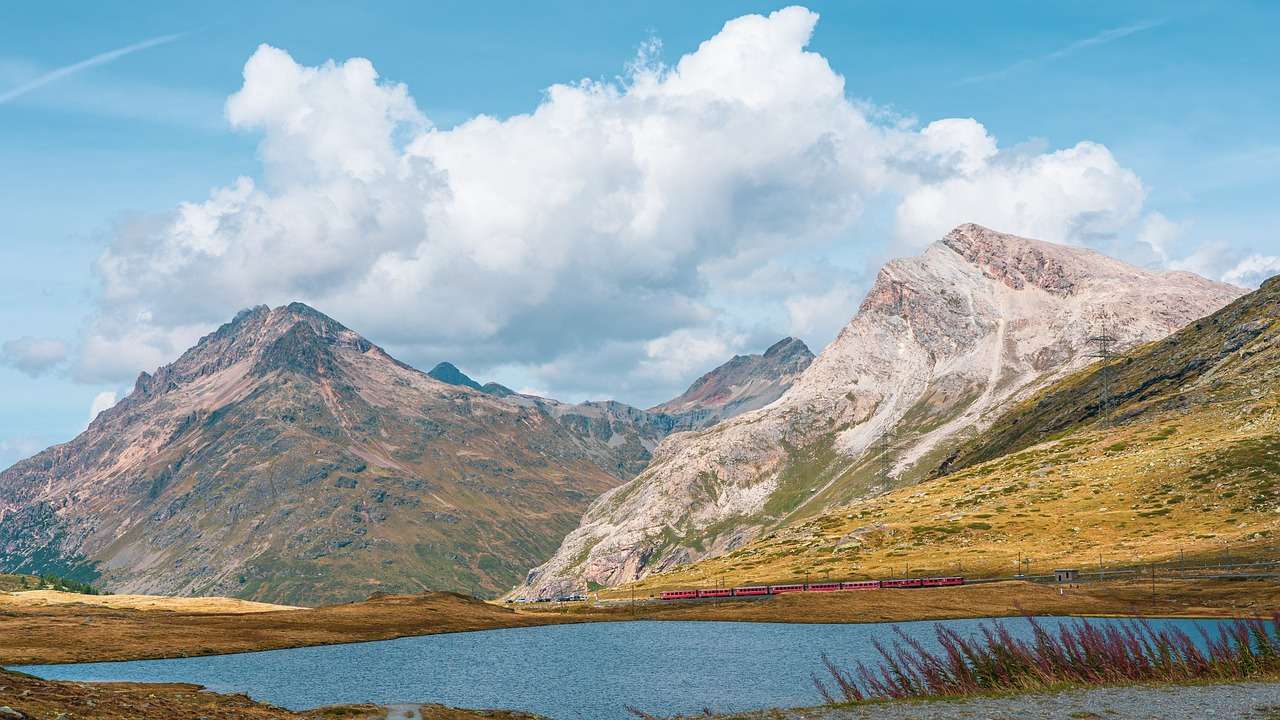 Berg Lake Alps pussel på nätet