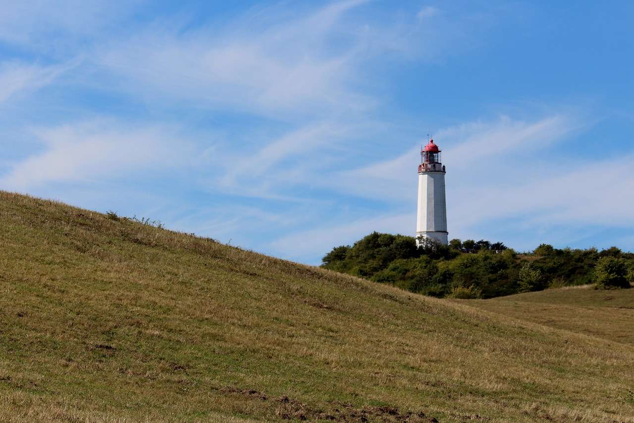 Faro Campo Isla Paisaje Camino Naturaleza rompecabezas en línea