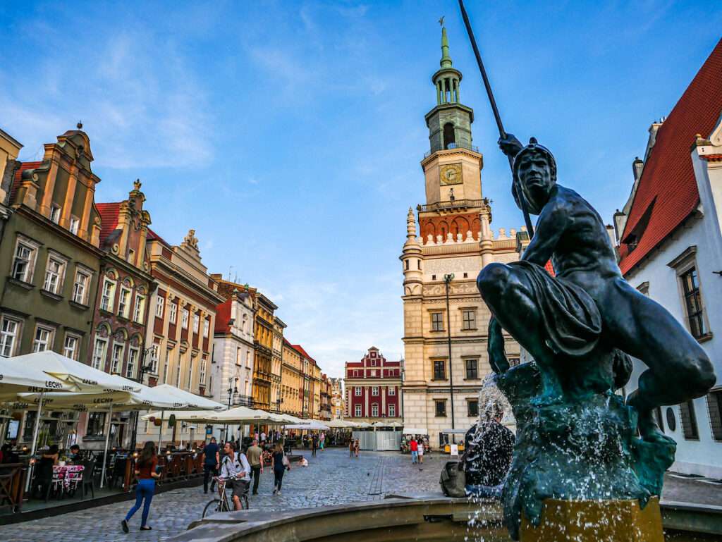 Staden Poznan i Polen pussel på nätet