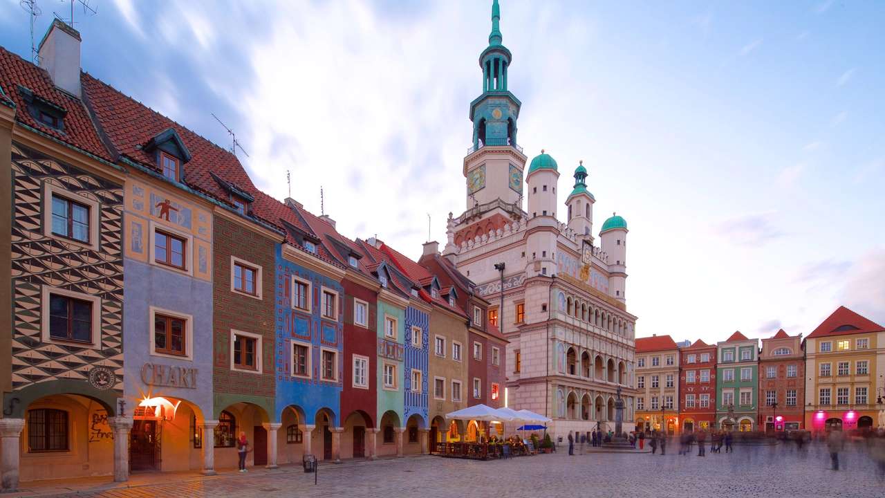 Město Poznaň v Polsku online puzzle