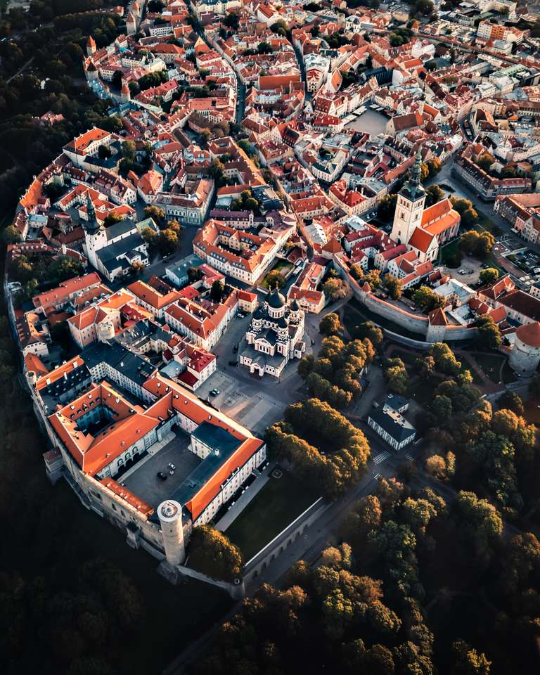 Letecký pohled na Tallinn online puzzle