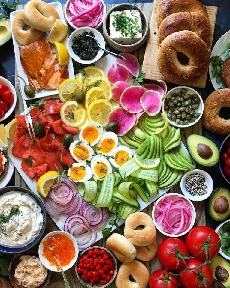 Bagel and Lox Board online παζλ