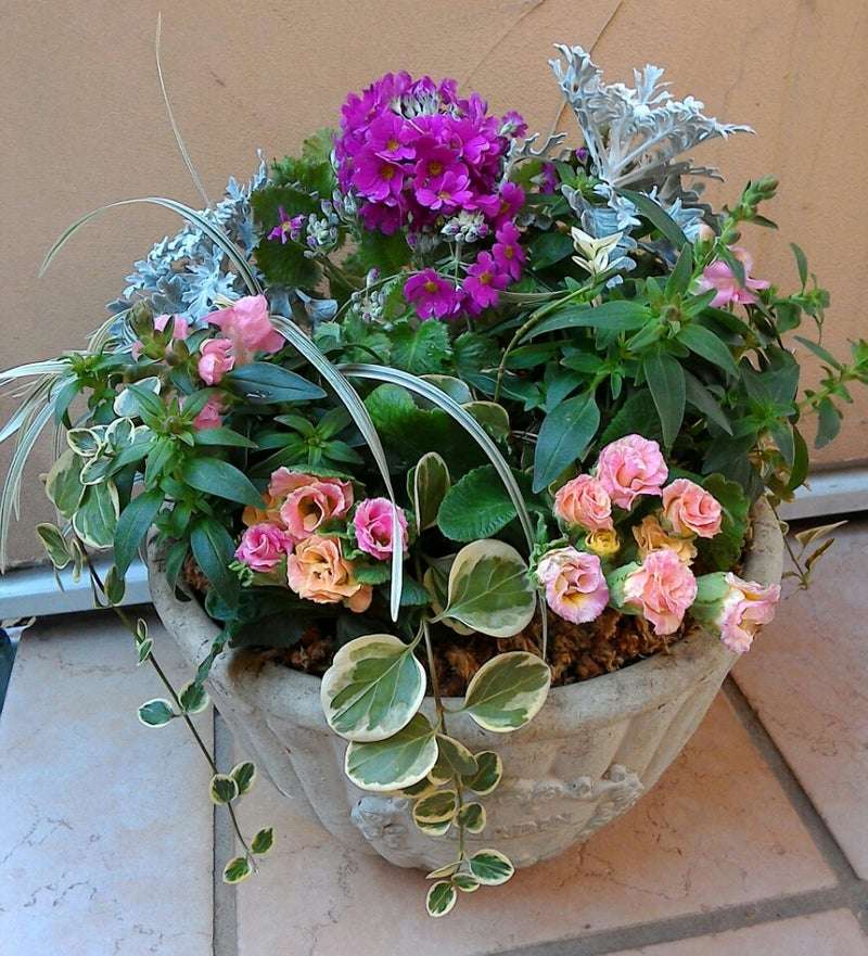 Una composizione di fiori in un vaso puzzle online