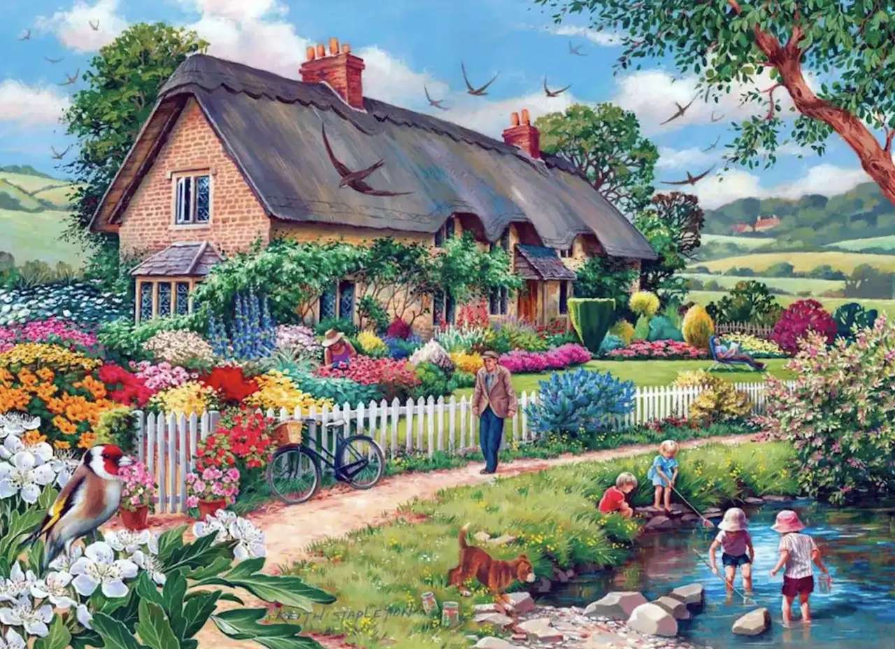 Summer holidays in a beautiful countryside online puzzle