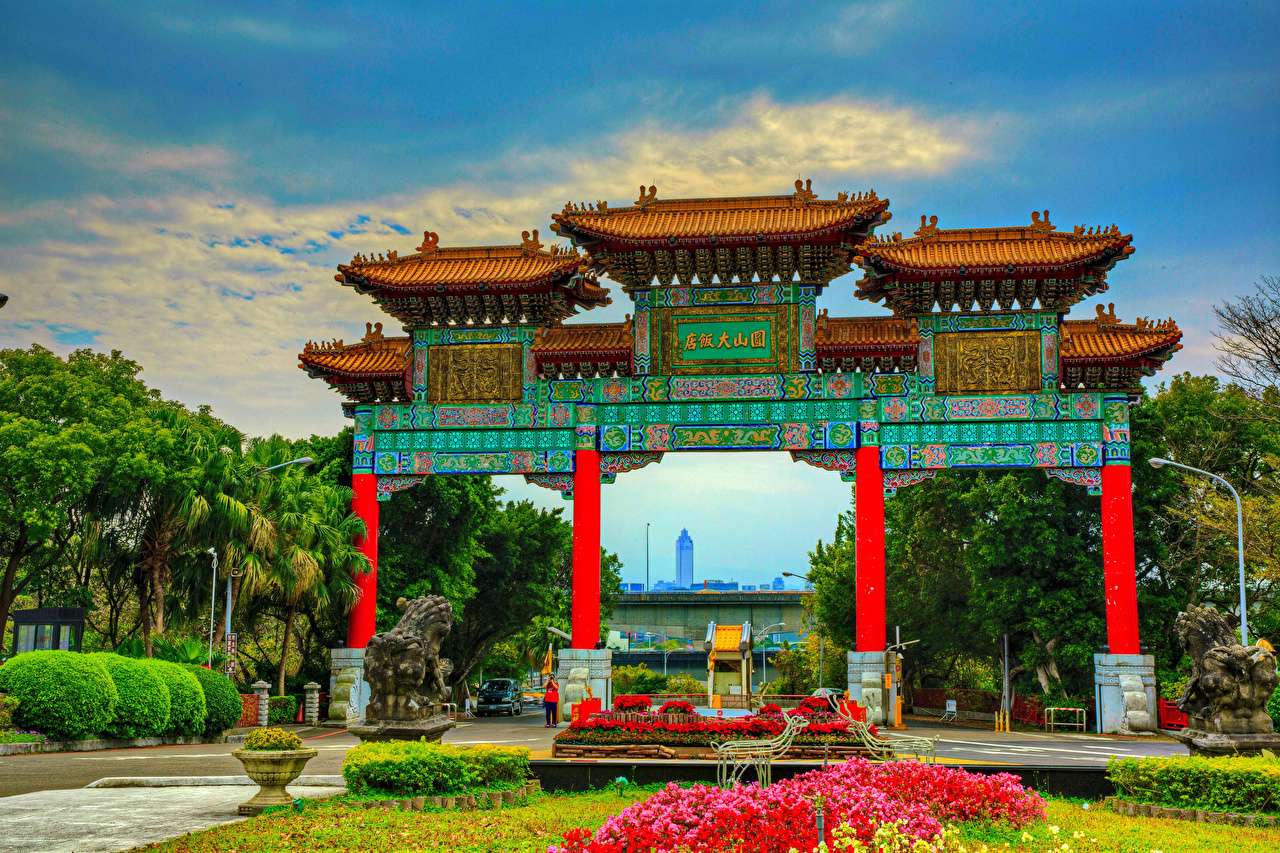 Tchaj-wan - Úžasný park soch Taipei online puzzle