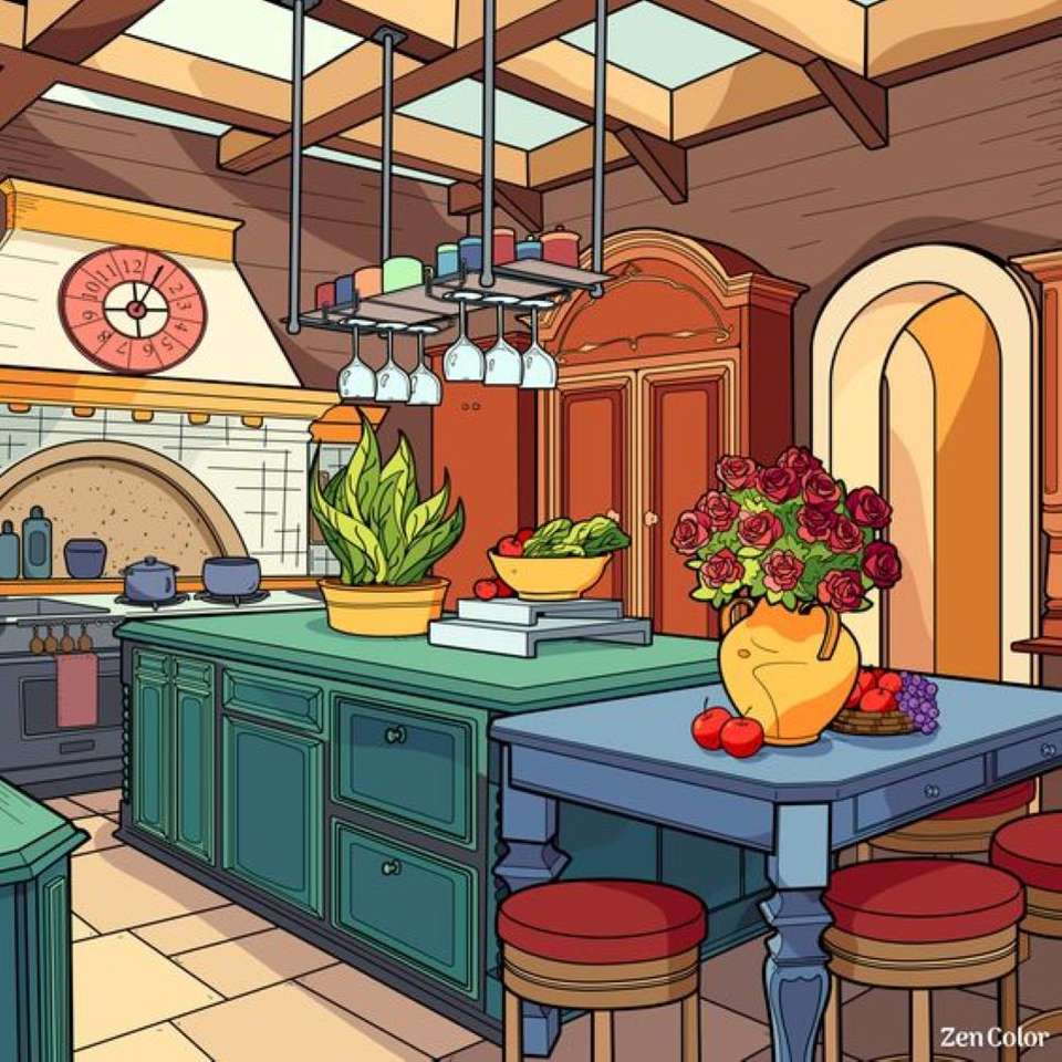 la cucina della casa puzzle online