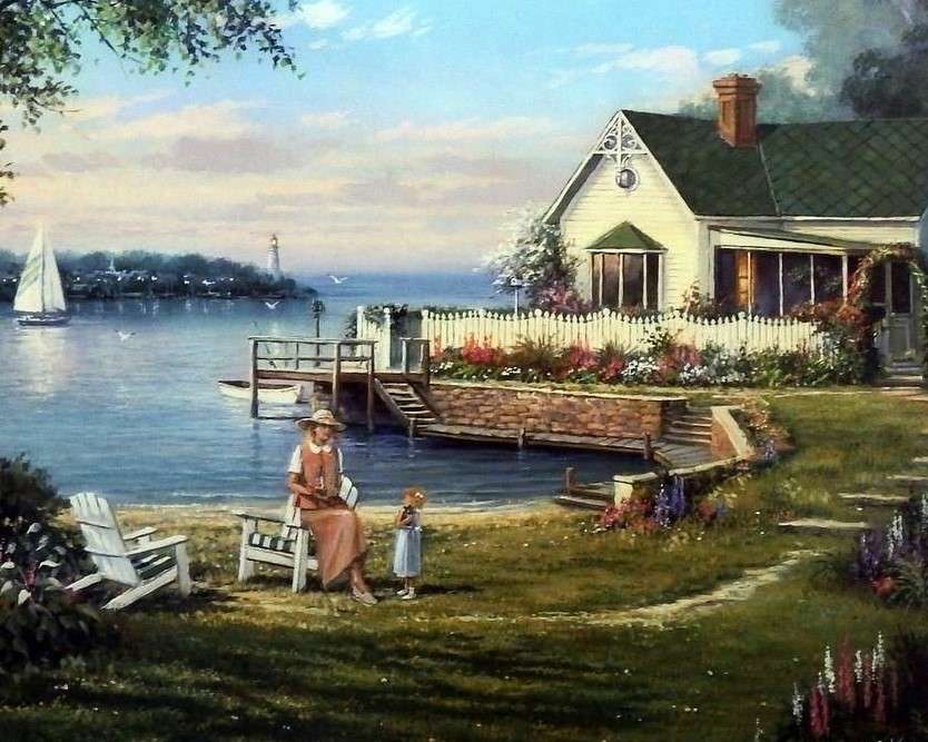 House by the lake jigsaw puzzle online