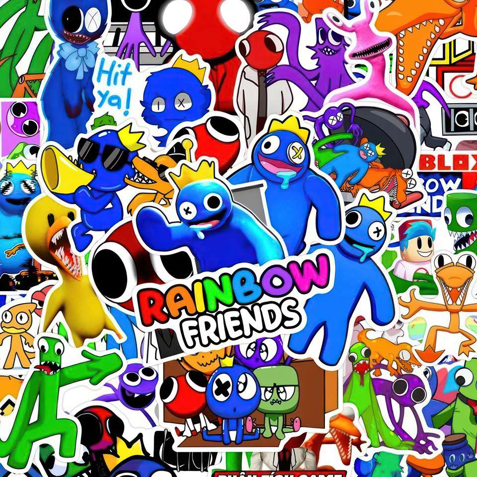 Regenboog vrienden legpuzzel online