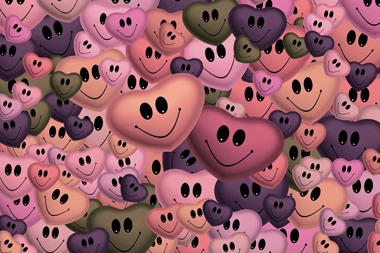 Coeurs souriants pour toi puzzle en ligne
