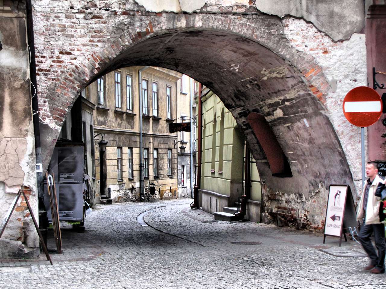 Старый город Люблина пазл онлайн
