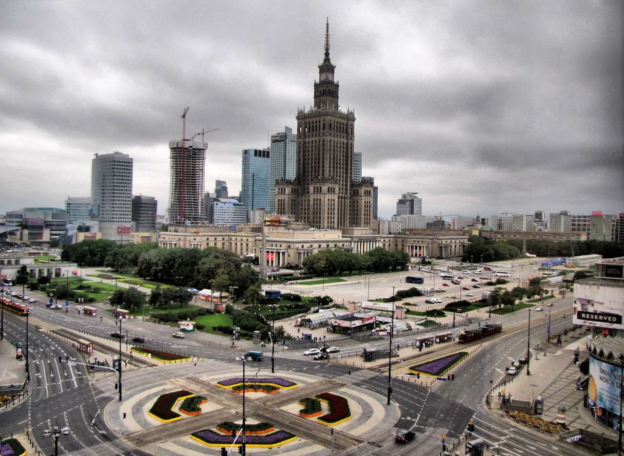 Varsóvia - Palácio da Cultura e da Ciência quebra-cabeças online