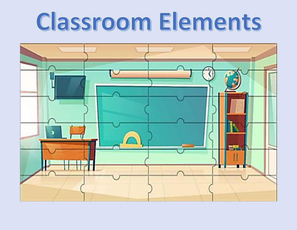Елементи на класната стая онлайн пъзел