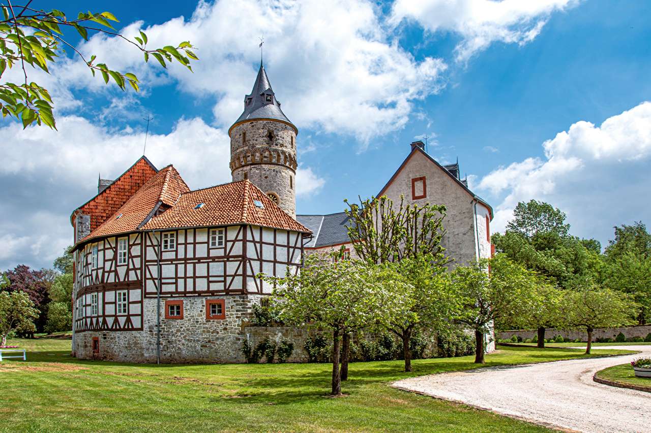 Deutschland-Altes Schloss Oelber Online-Puzzle