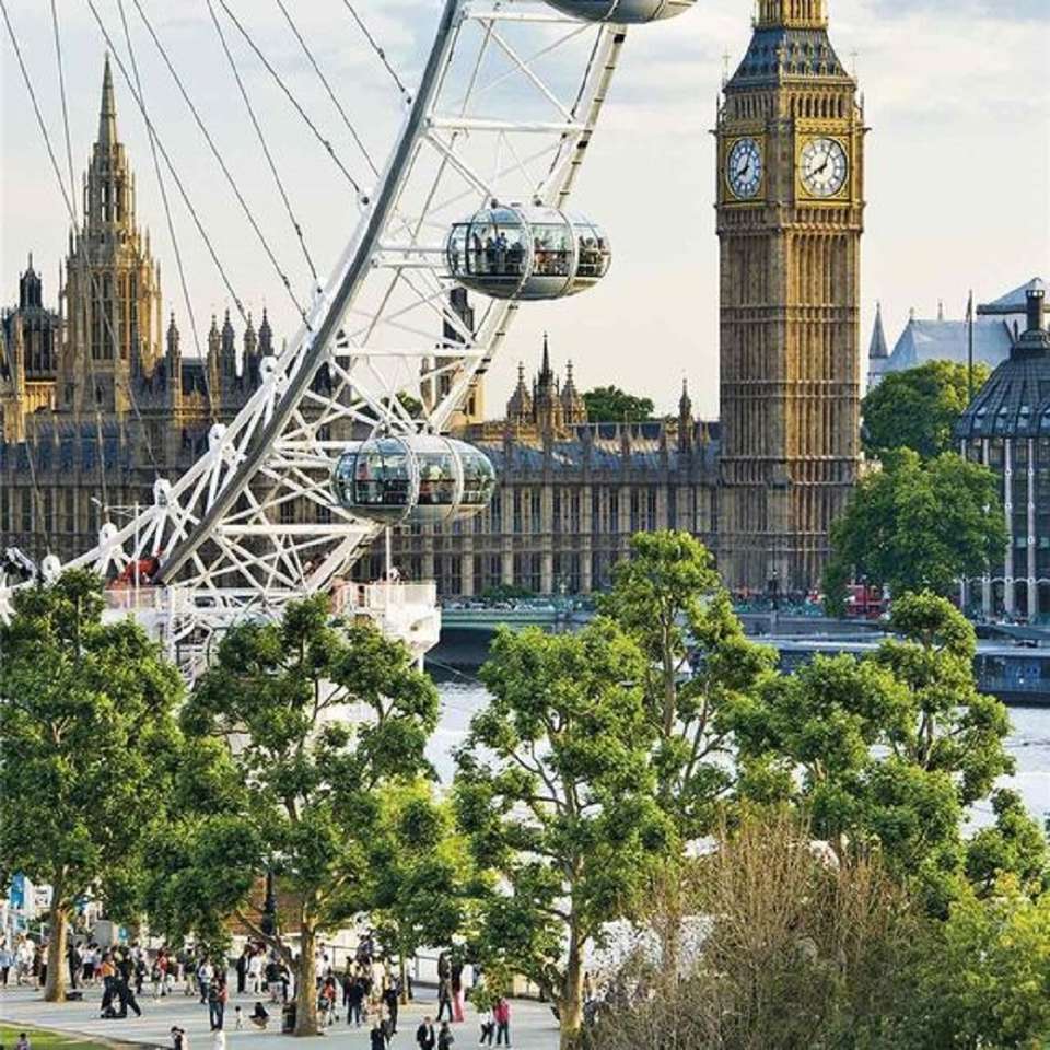 Parlamentet - London - Storbritannien pussel på nätet