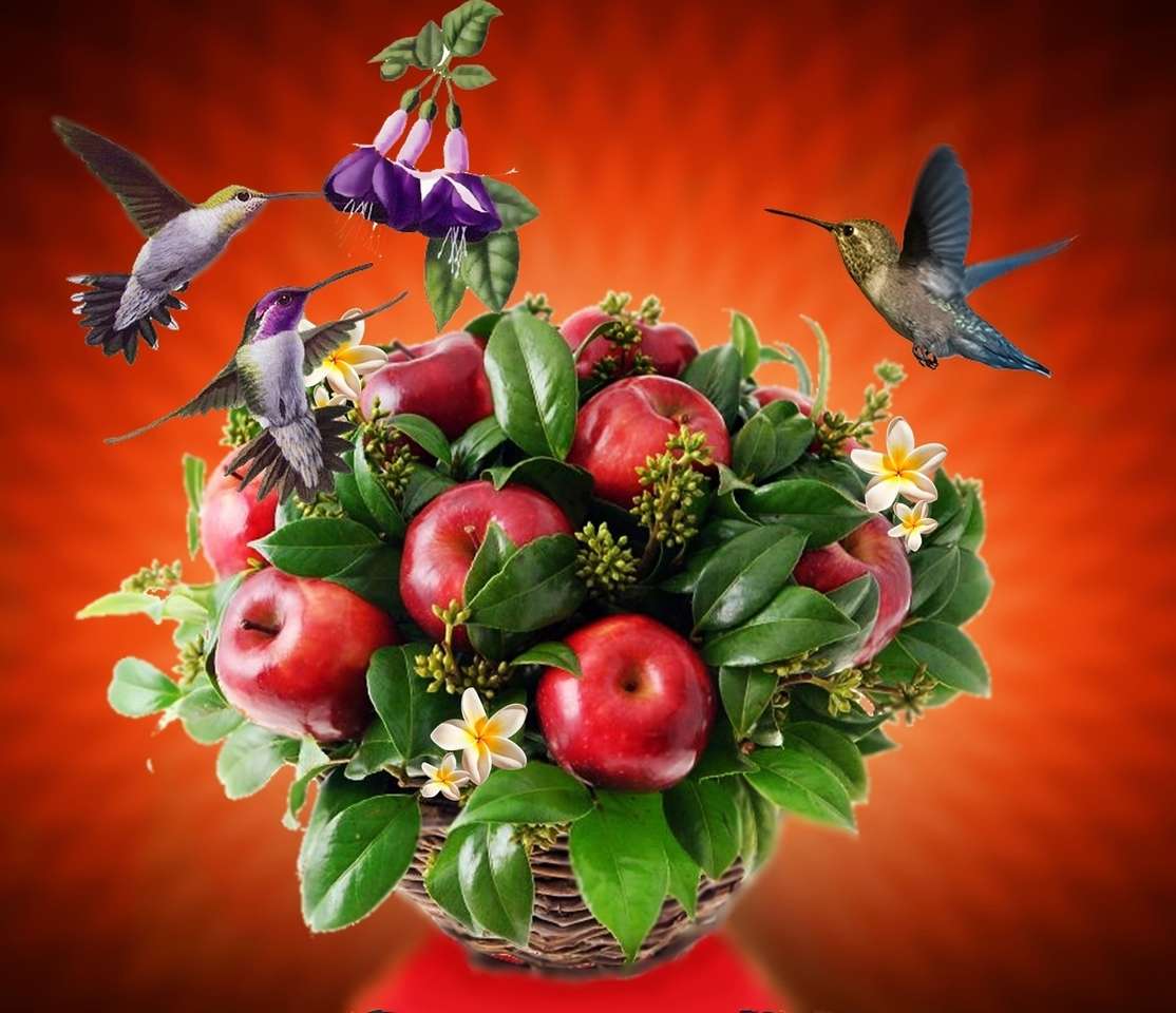 Un bouquet de pommes puzzle en ligne