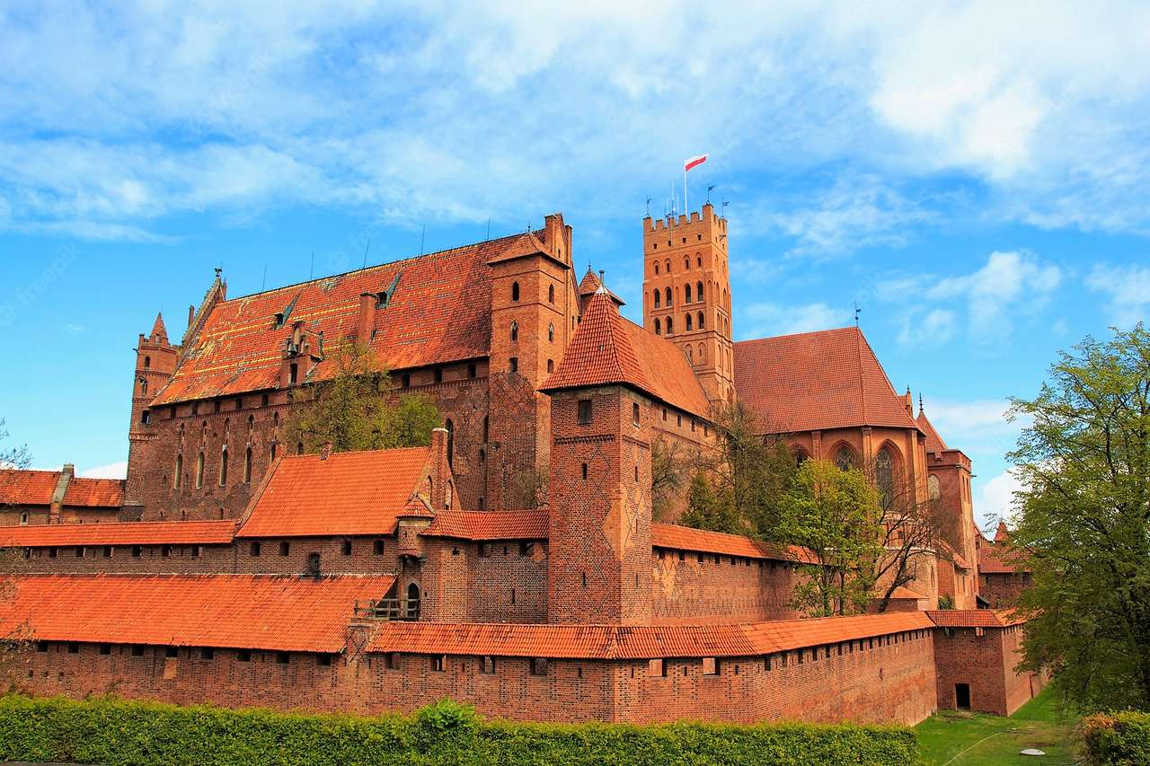 Schlossanlage Malbork in Polen Puzzlespiel online