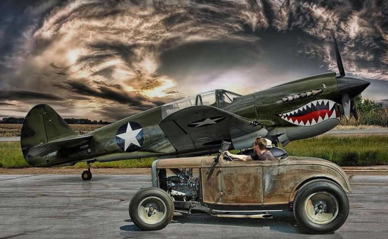 Warhawk P40 and Hot Rod classics of the last century online puzzle