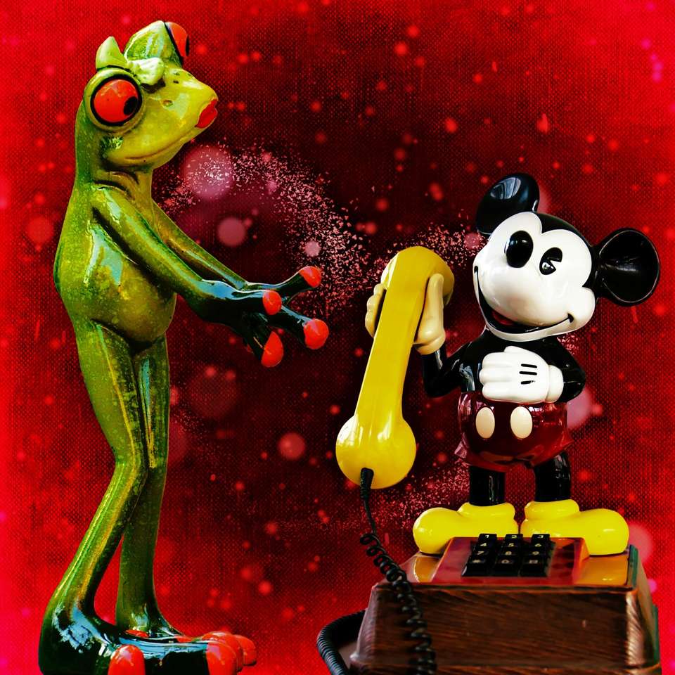 Mickey Mouse a žába skládačky online