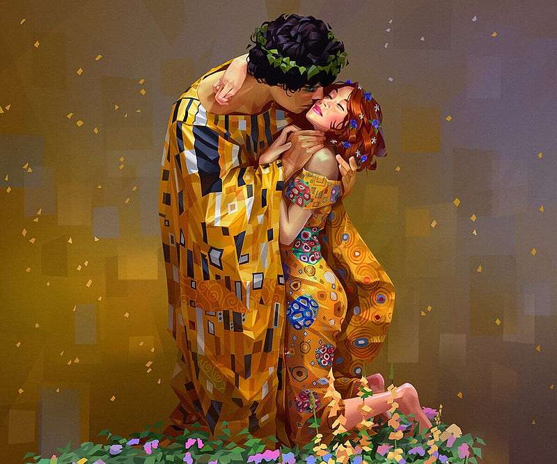 Le "baiser" du couple. puzzle en ligne