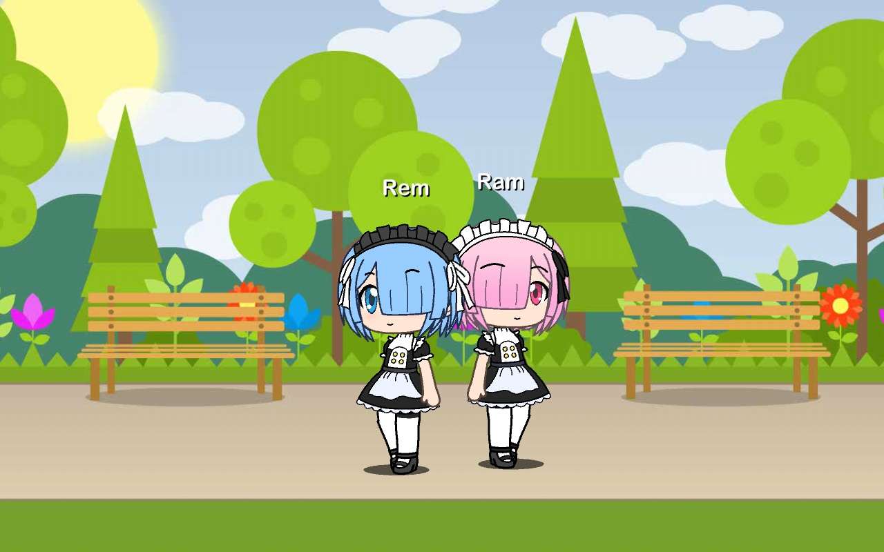 Gacha life Rem and Ram jigsaw puzzle online