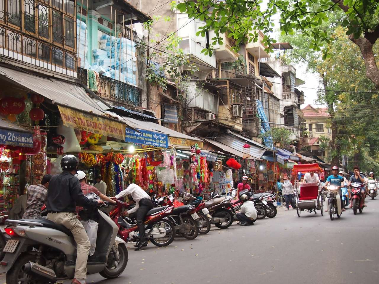 Hanojská stará čtvrť, Vietnam skládačky online