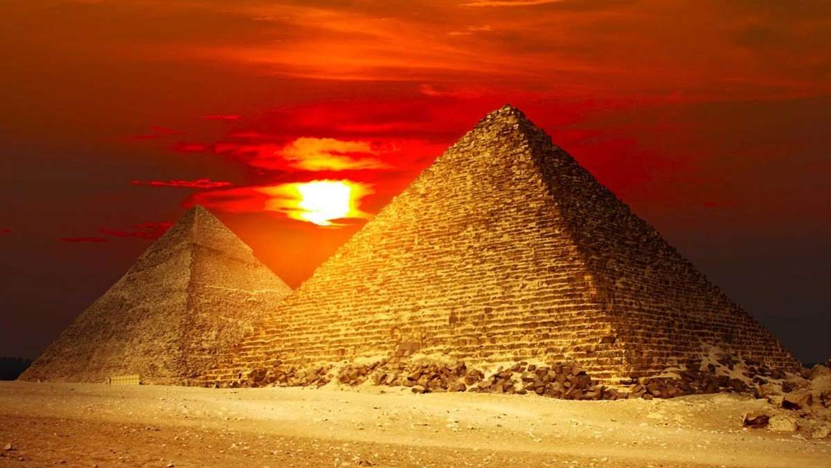 Єгипетські піраміди пазл онлайн