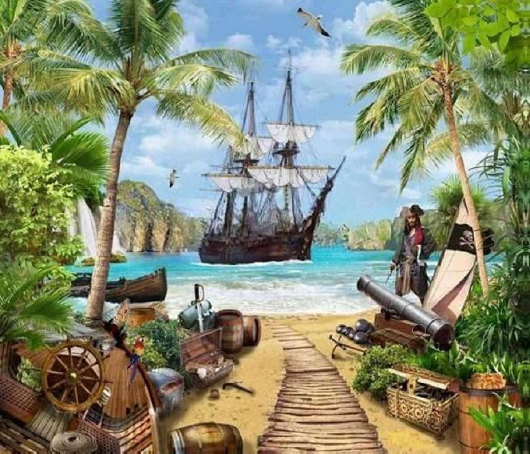 De schuilplaats van Jack Sparrow legpuzzel online
