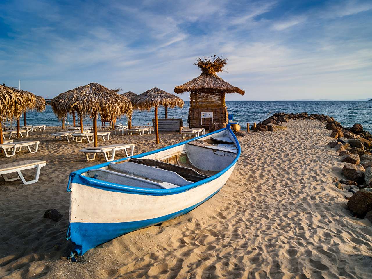 Bolgár tengerpart, bájos nyaralási hangulat kirakós online