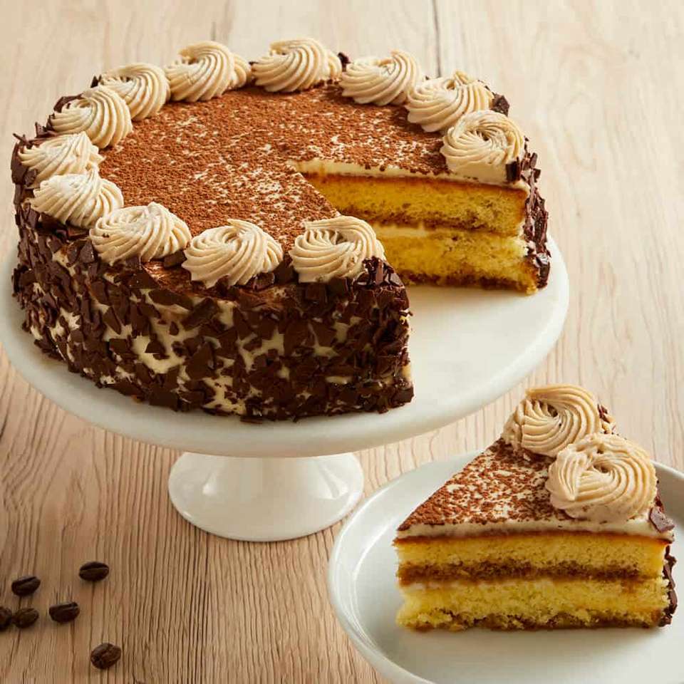 Torta con crema al caffè puzzle online