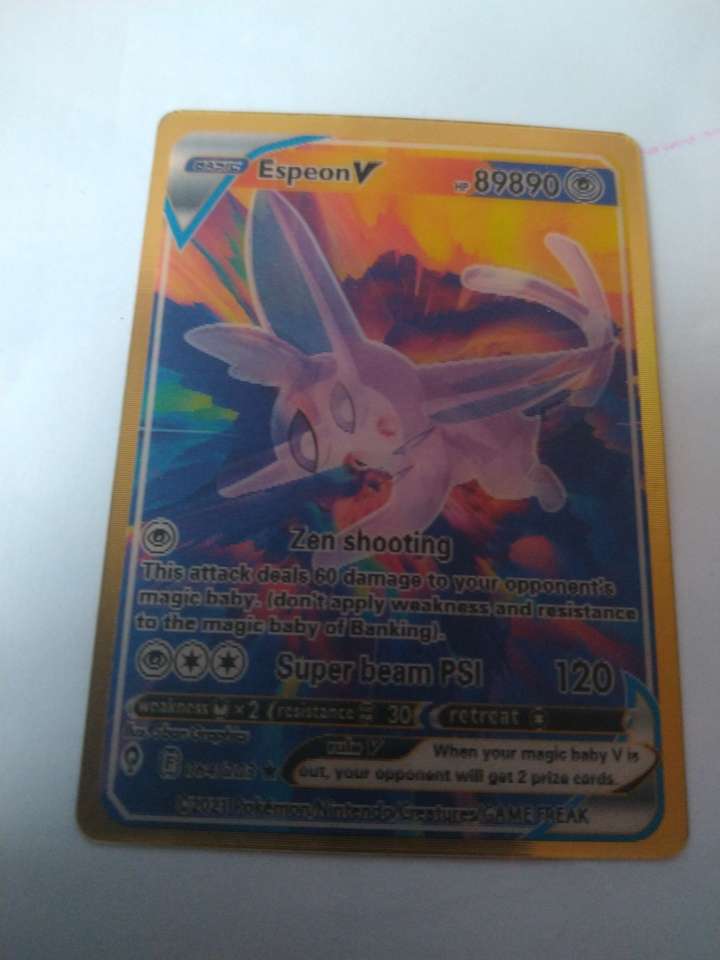 Espeon trading card online puzzle
