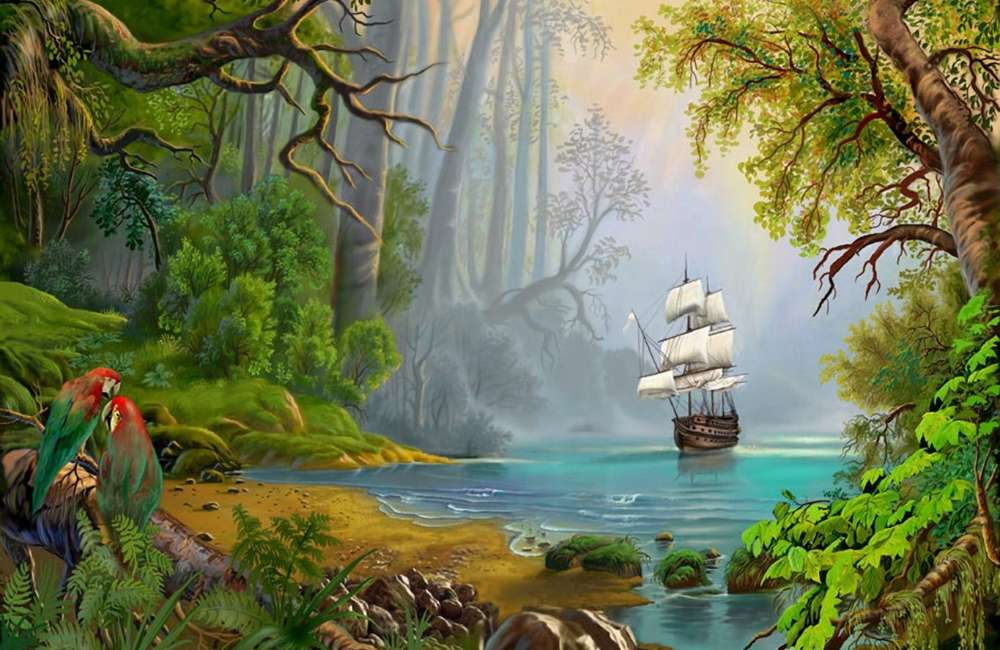 Lonely White Sail puzzle online