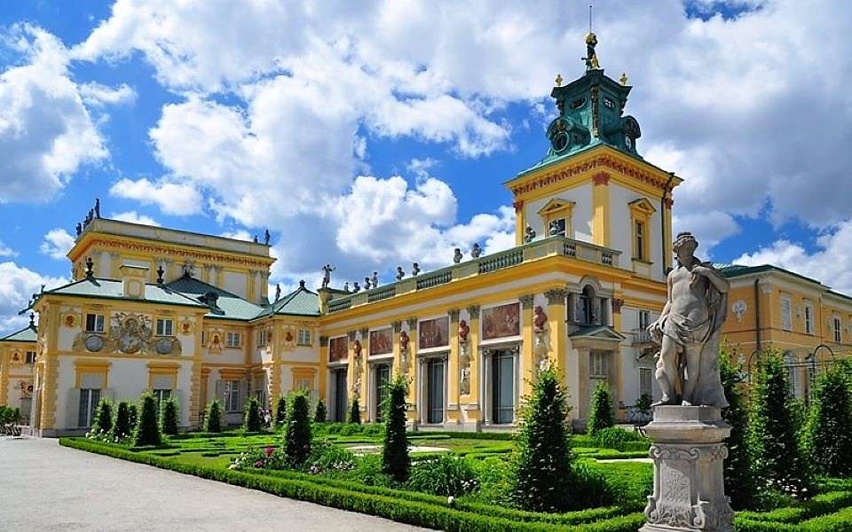 Warszawa Wilanow-palatset i Polen pussel på nätet