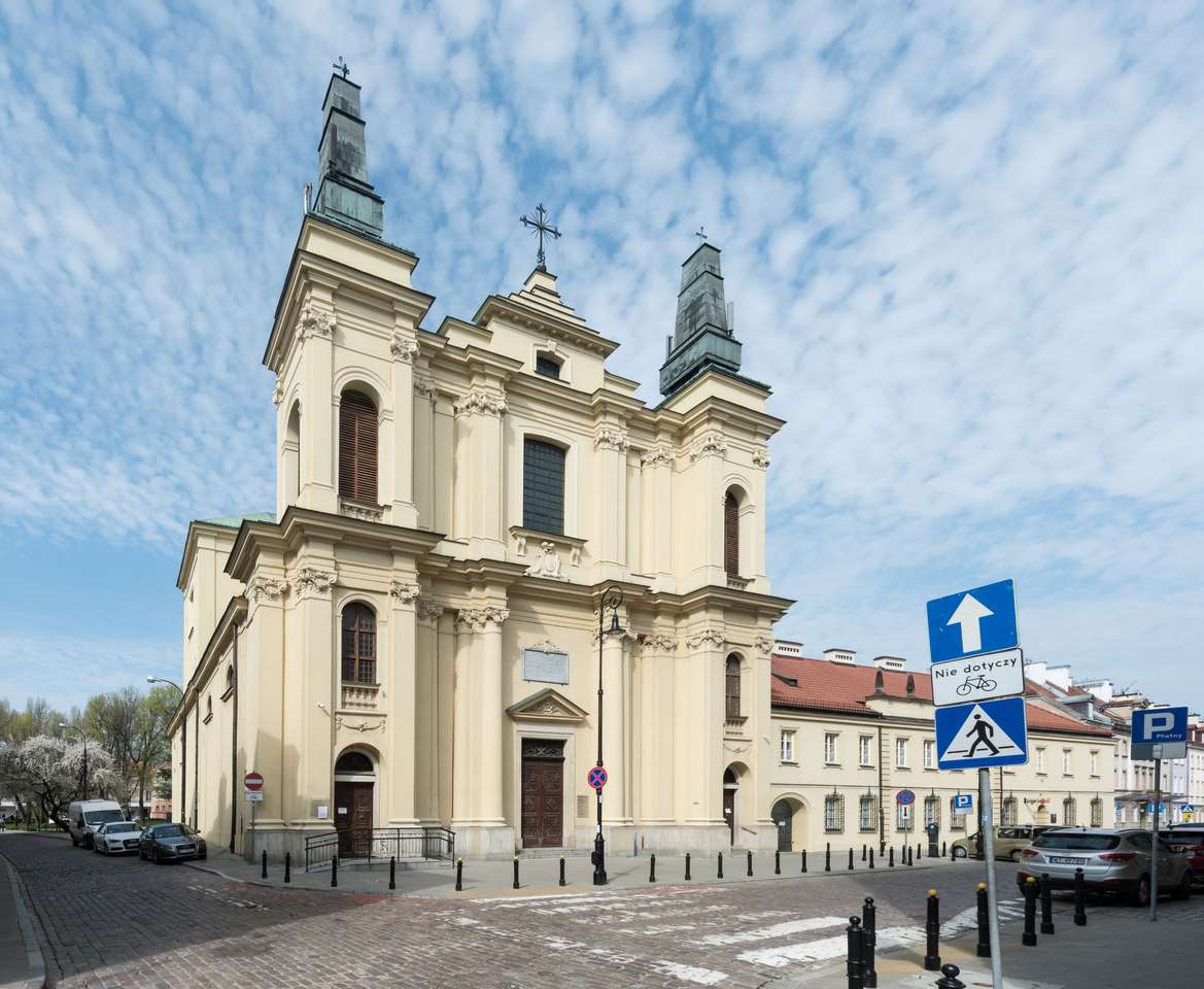 Igreja em Varsóvia, capital da Polônia puzzle online