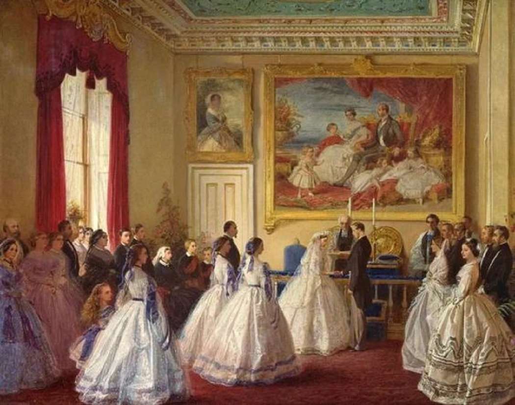 Свадьба в викторианские времена пазл онлайн