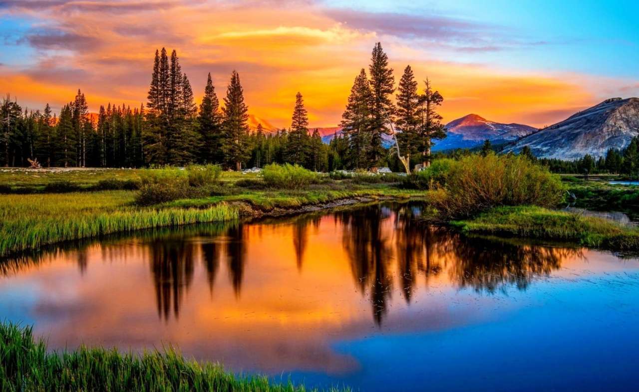 Skönheten i denna plats är målad av solnedgången Pussel online