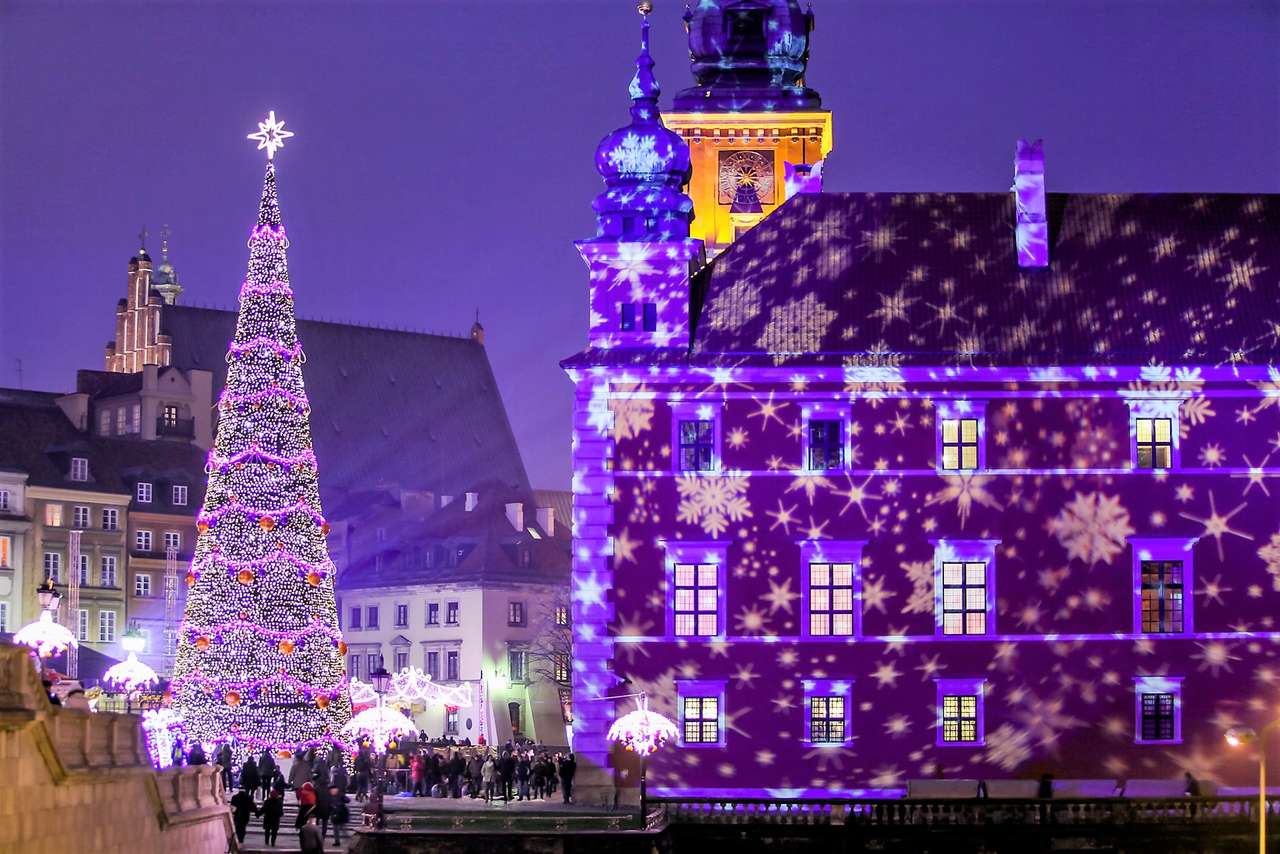 Варшава на Рождество онлайн-пазл