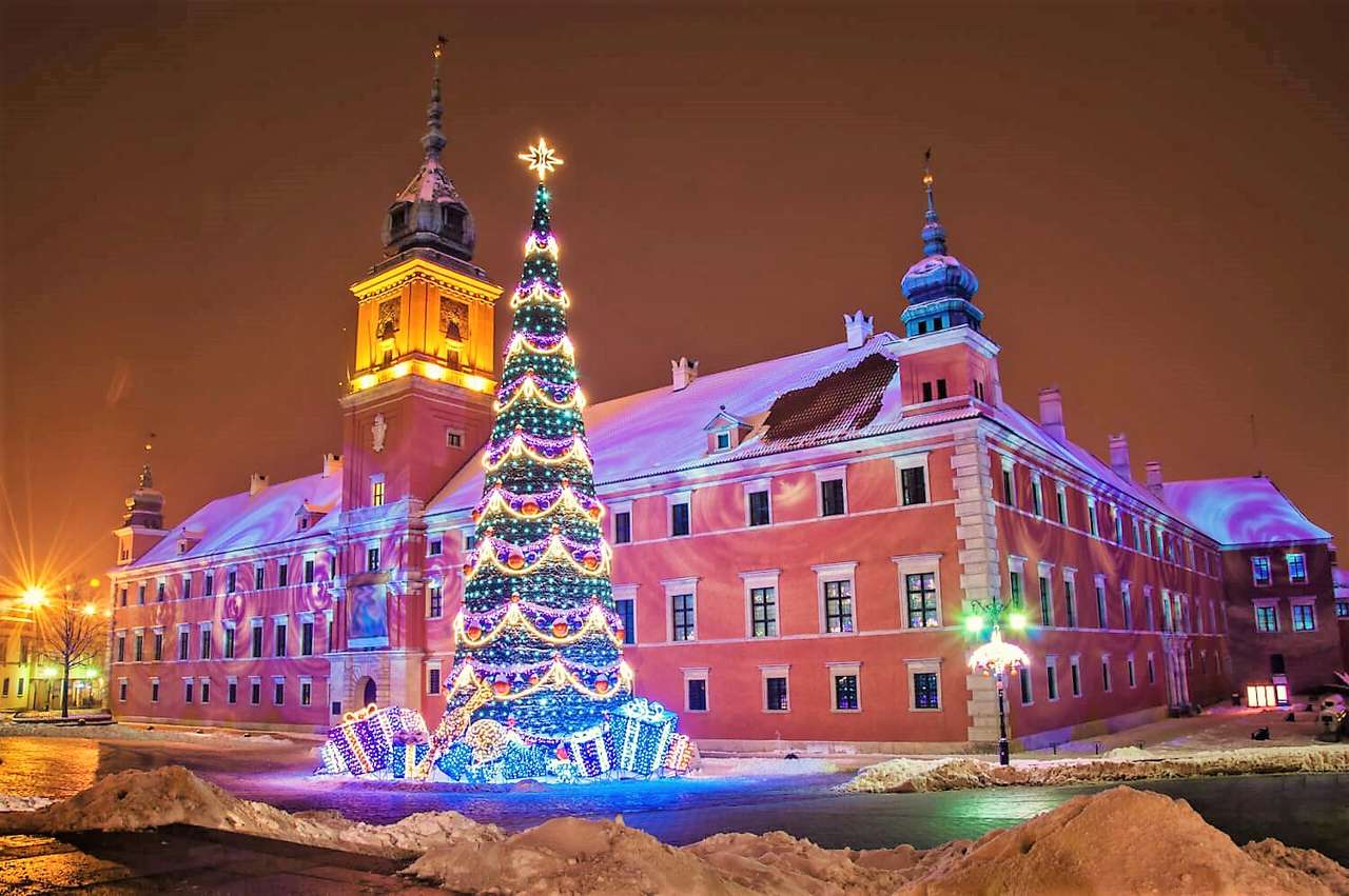 Варшава на Рождество пазл онлайн