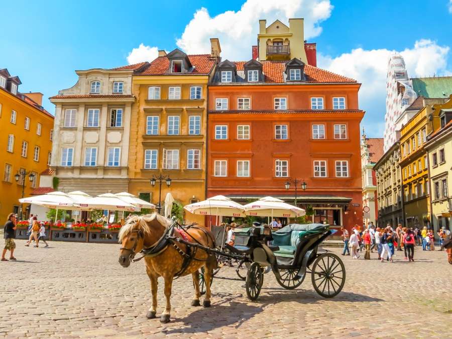 Варшава столица Польши пазл онлайн