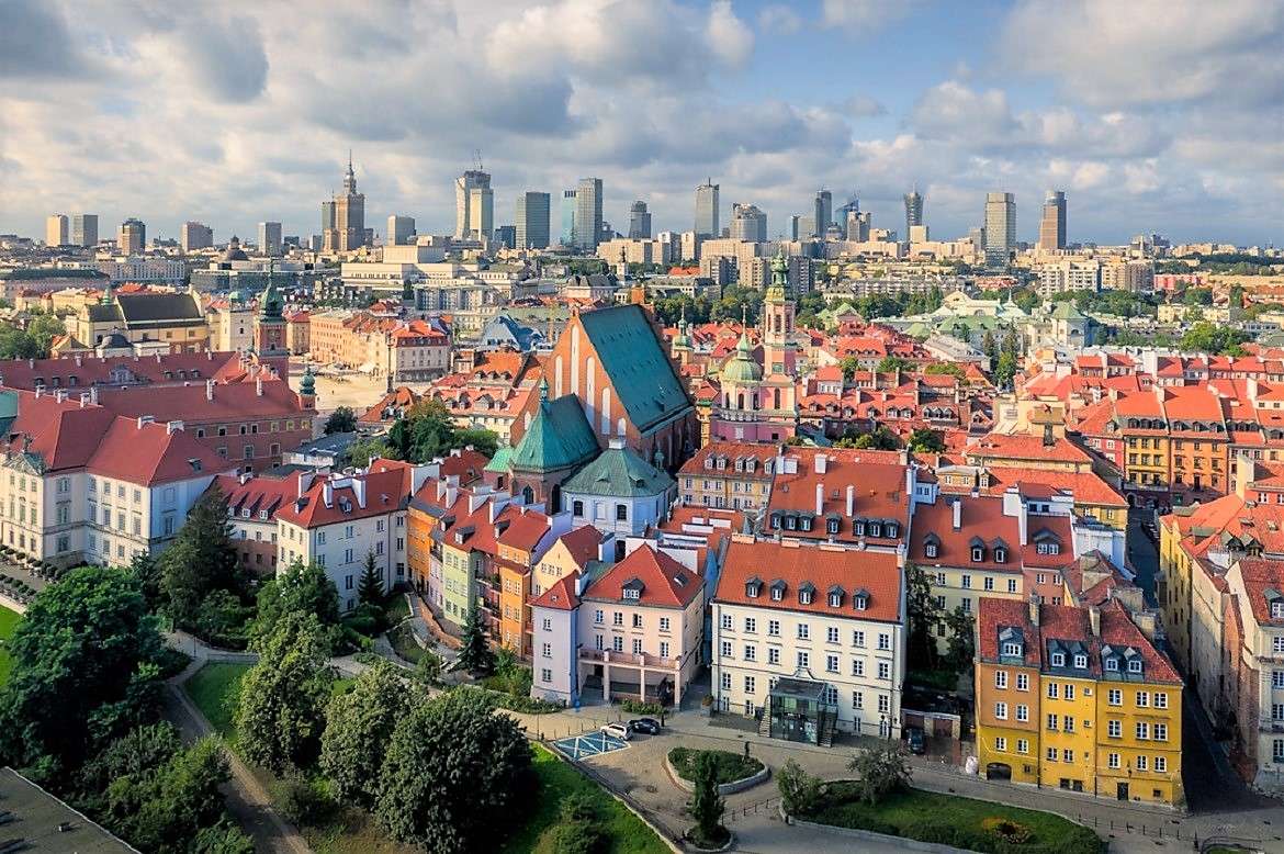 Варшава, столицата на Полша онлайн пъзел