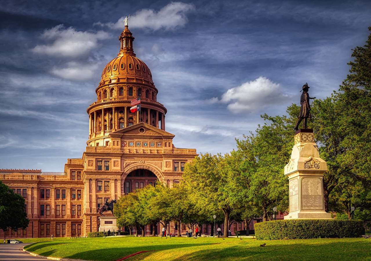 Капитолий штата Техас является столицей и резиденцией правительства. онлайн-пазл