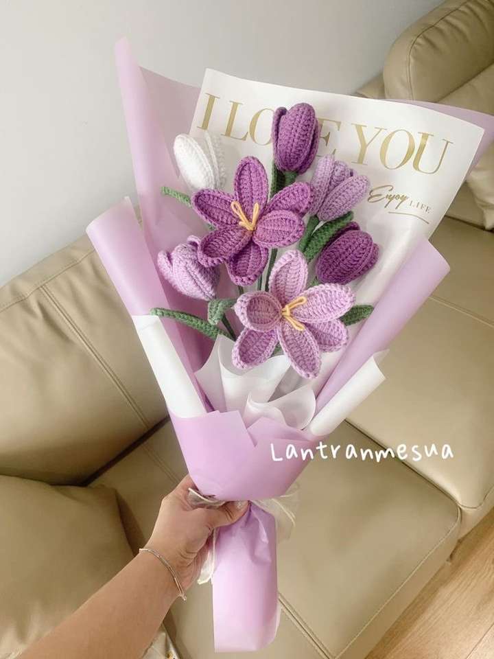 lila virágok kirakós online