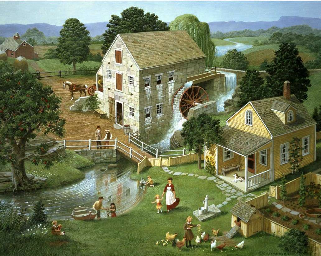 A mill in the countryside jigsaw puzzle online