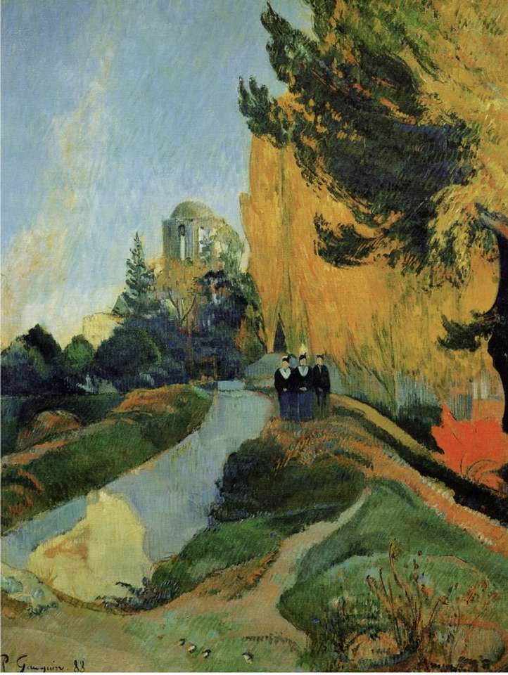 Les Alyscamps. Gauguin. legpuzzel online