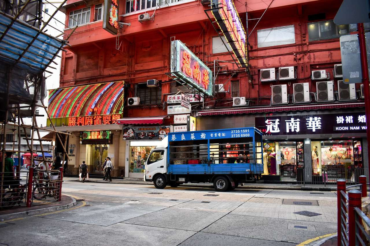 Hong Kong, Yau Ma Tei, chemin Nathan puzzle en ligne