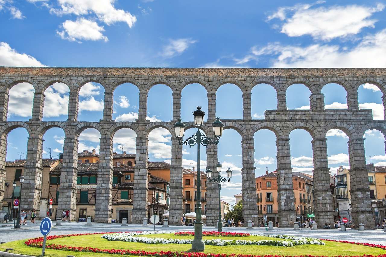 Akvadukt Segovia Španělsko skládačky online