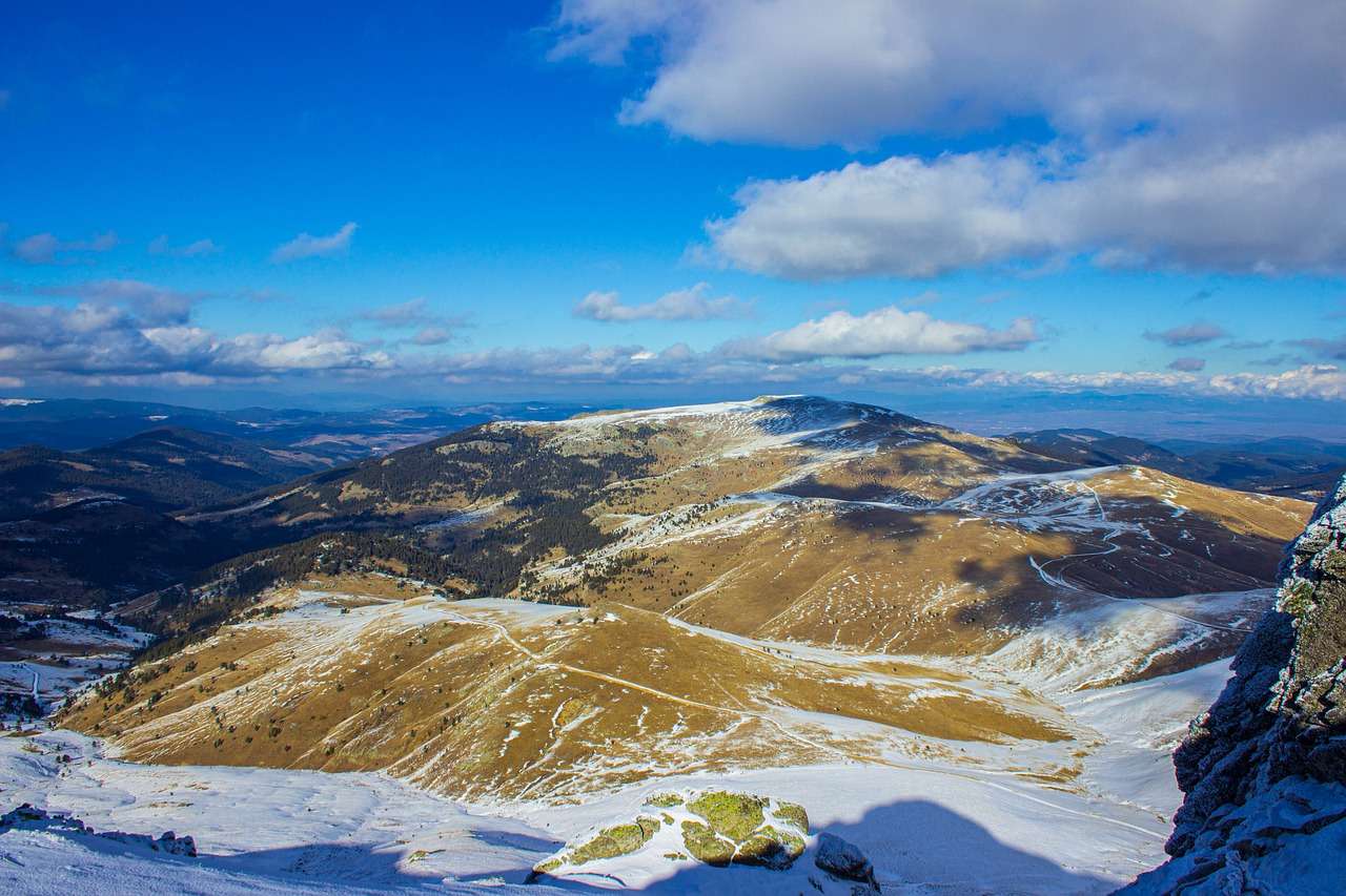 montagnes, sommet, neige puzzle en ligne