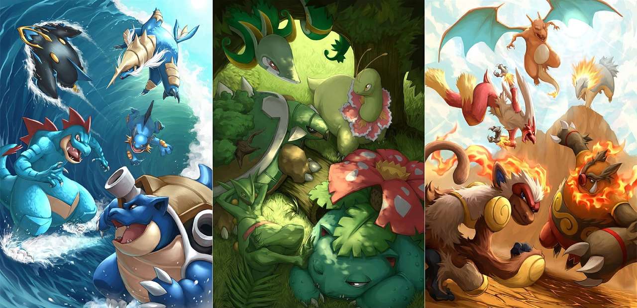 Pokémon - starters legpuzzel online