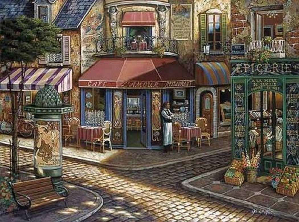 Cafe Restaurant Love - Paris jigsaw puzzle online