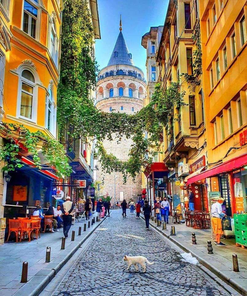 Галатская башня - Стамбул - Турция пазл онлайн