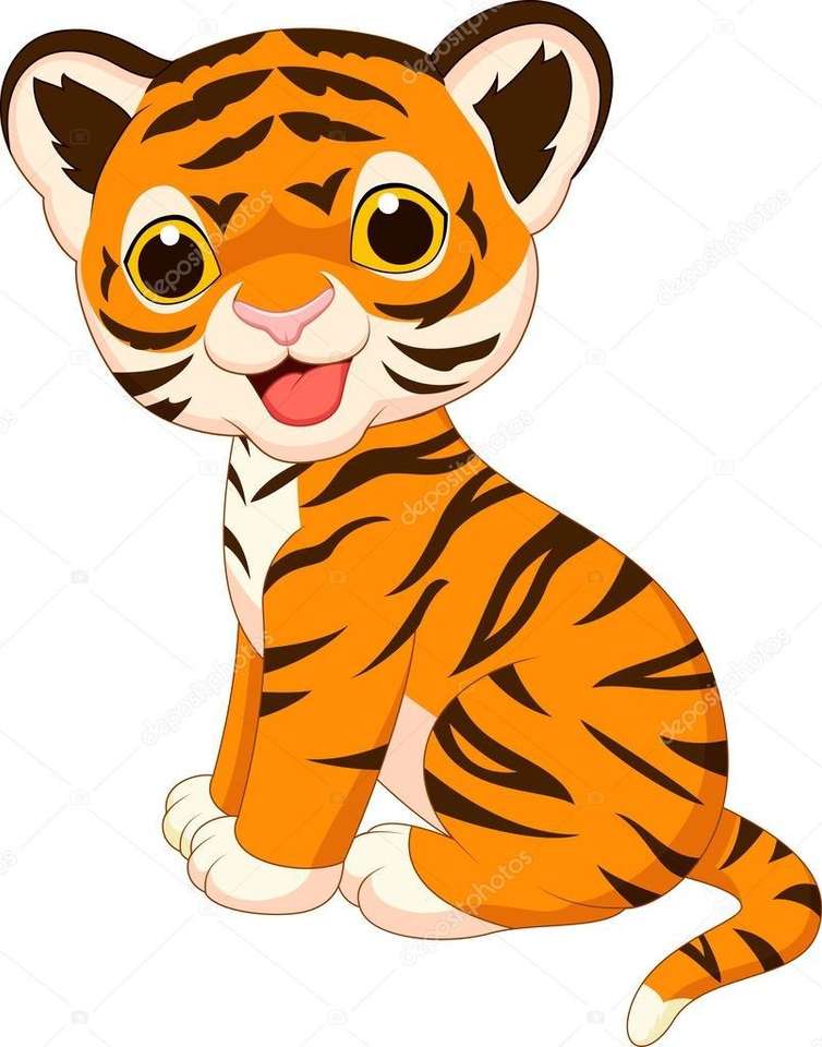 Kis tigriskölyök online puzzle